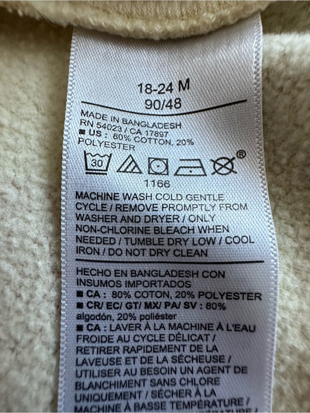 Old Navy Baby Girl 18-24M Cream Hoodie & Joggers Set with Apple Multicolor Print - Picture 12 of 14